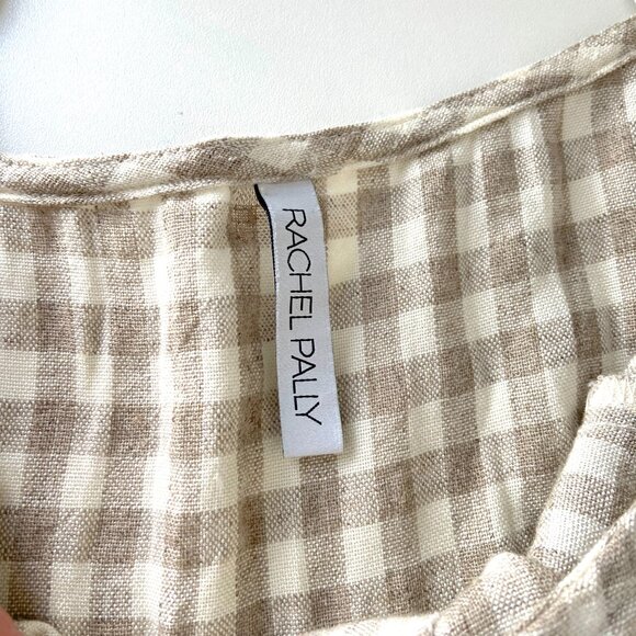Rachel Pally EUC Clare Linen Tank Dress in Gingham - Picture 6 of 8